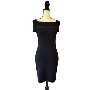 T Alexander Wang womens black bandage above the knee length fitted dress size M